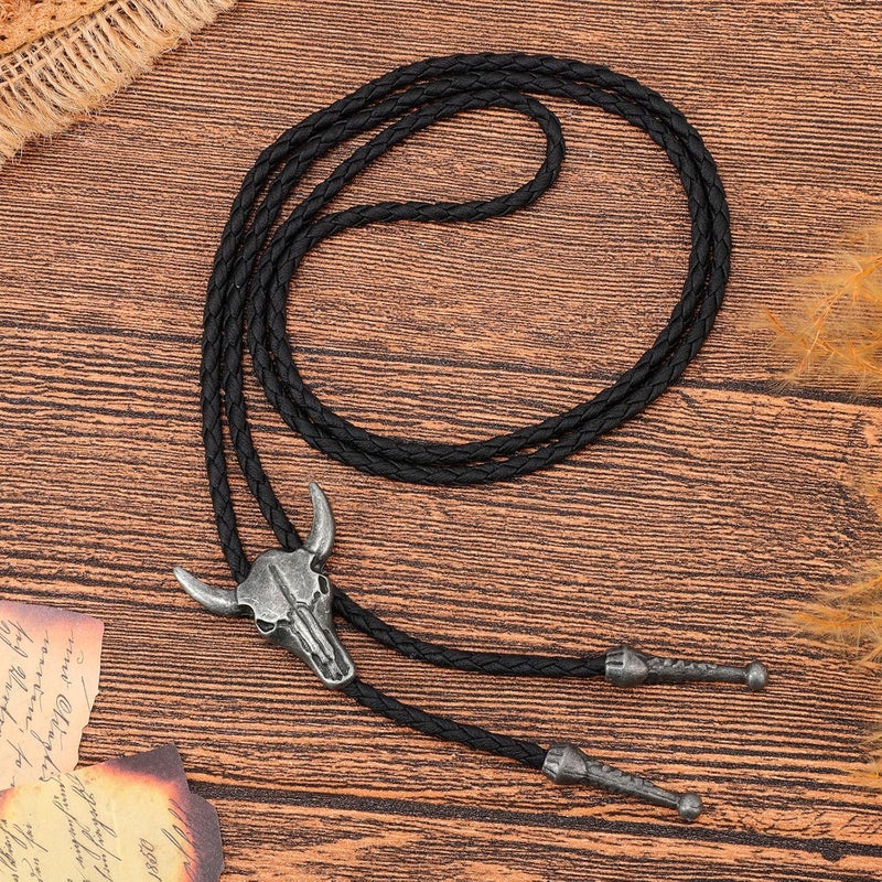 Sansths Bolo Tie for Men Cowboy Tie Native American Retro Western Necklace Cowboy Cowgirl Accessories for Men Women - Image 2
